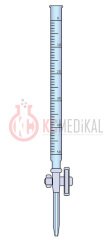 Büret  Teflon  musluklu 	25 ml