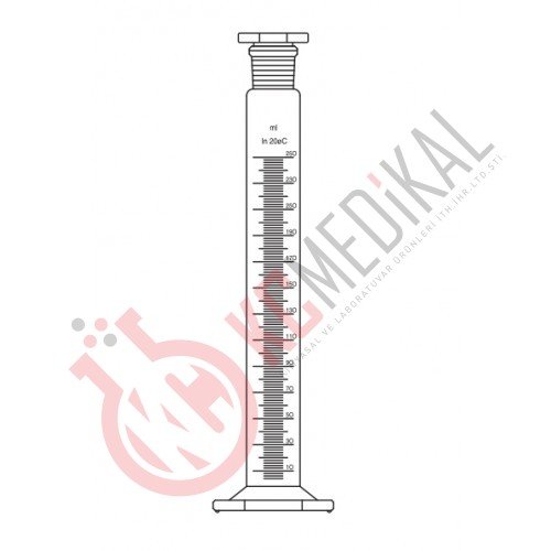 Mezür çalkalama  şilifli kapaklı	100 ml
